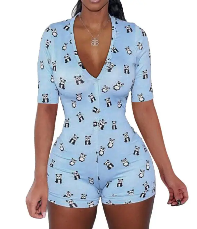 

Hot Sale Custom Printed Pajamas Onesie Pijamas Adult Sexy Long Sleeve Onesie Jumpsuit Rompers Adult Onesie for Women, 6 patterns