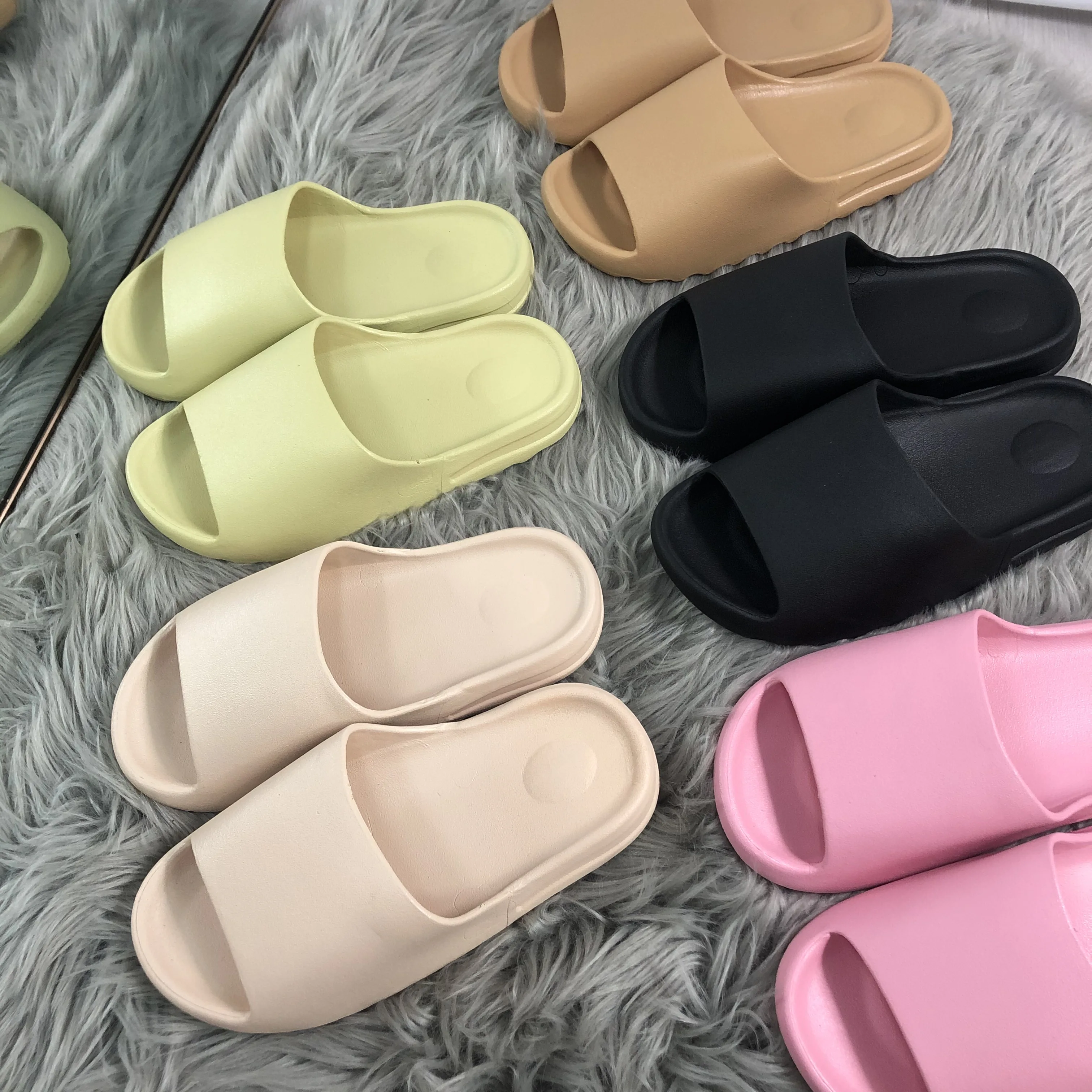 

2021 factory direct colorful yeezy slides custom summer yeezy slides adult Inspired Slides, Customer's request