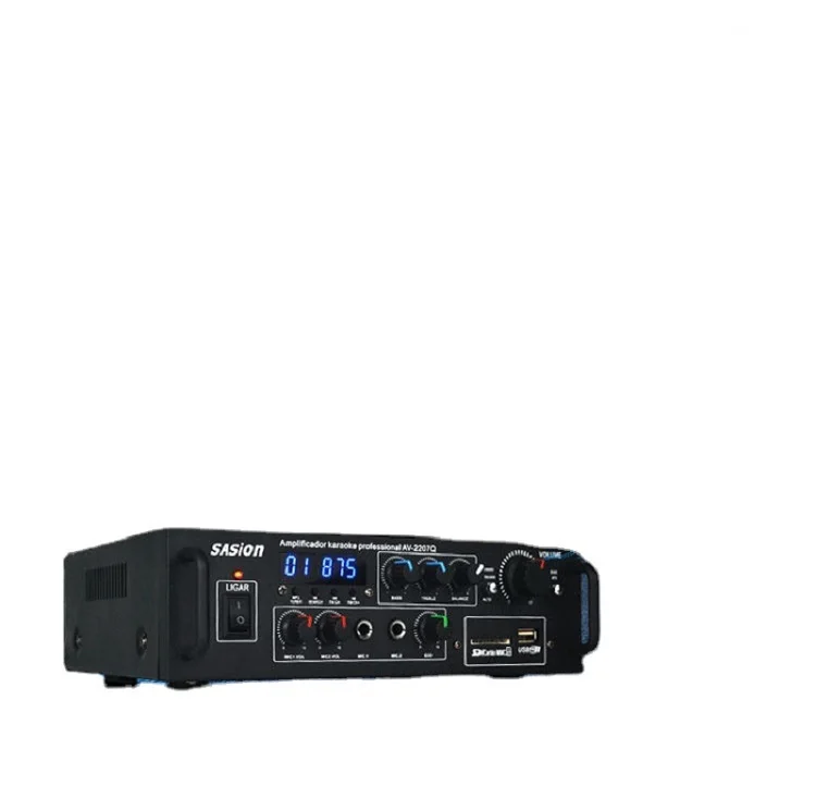 

AV-2207Q Preamp Professional 1U Rack Mount Pre-Amplifier w/Crossover+EQ, Blank