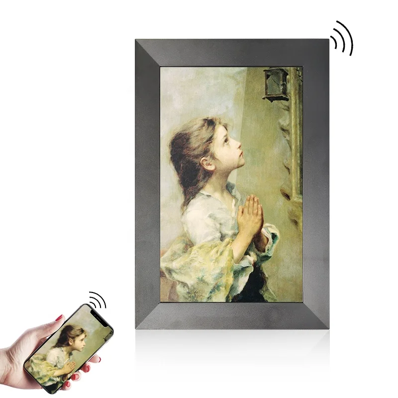

2020 New style Usingwin 10.1'' bf photo hd wifi digital photo frame desktop type with touch screen for easy operation