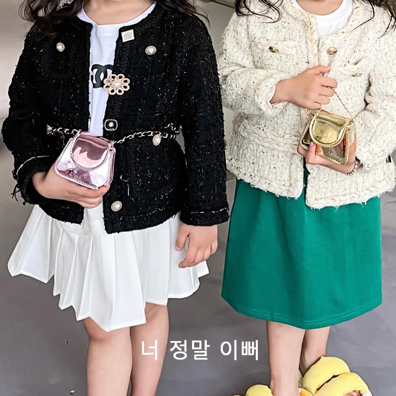 

Ins small audience show Korean version laser blingbling girl children slung accessories small cross bag