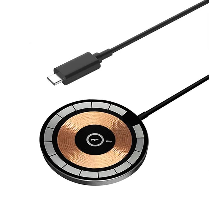 Wholesale Magnetic Wireless Charger Trending Products 2023 New Arrivals 15W Transparent Fast Induction Charging Pad