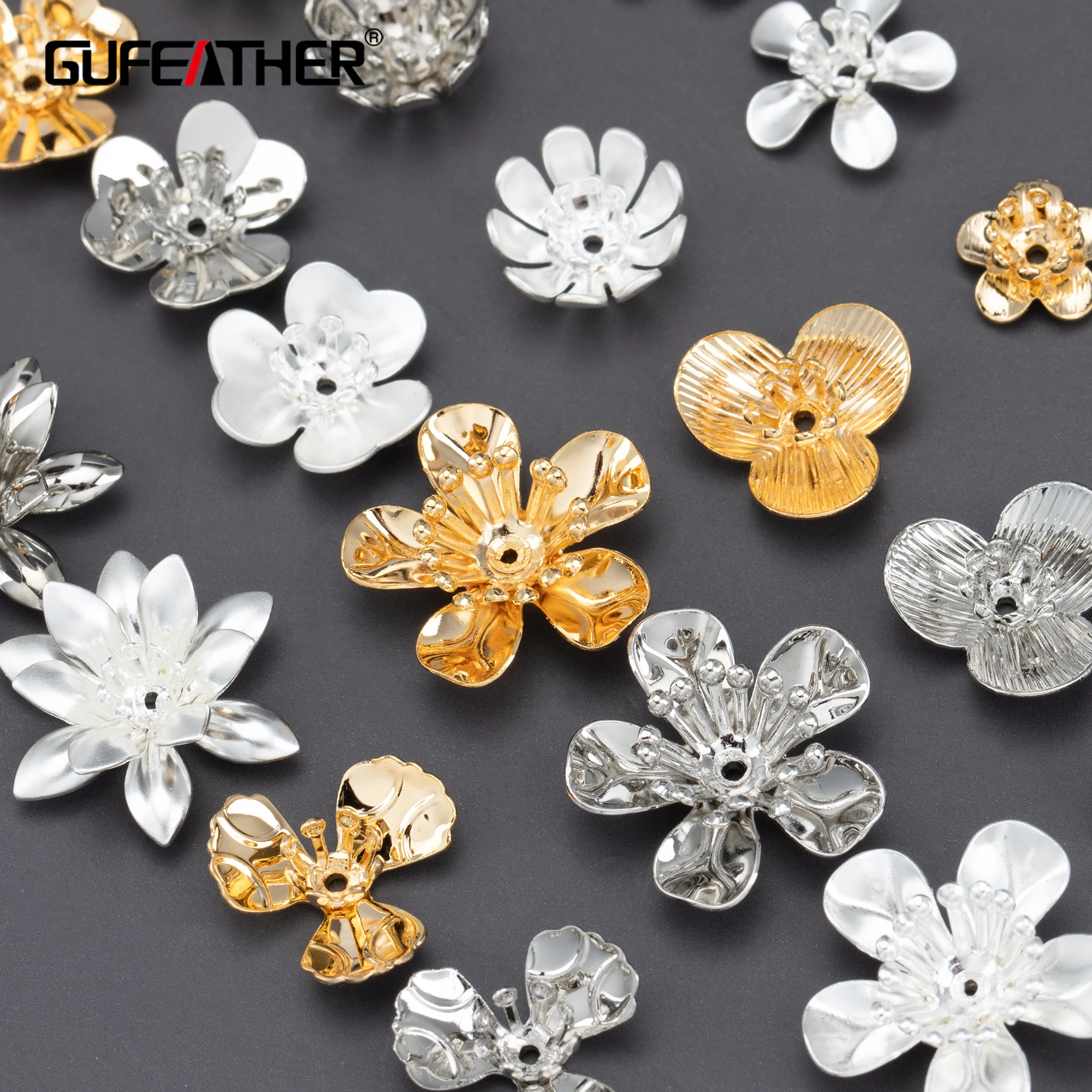 

MA74 jewelry accessories18k gold rhodium platedcoppernickel freediy flower accessoriesjewelry making20pcs/lot