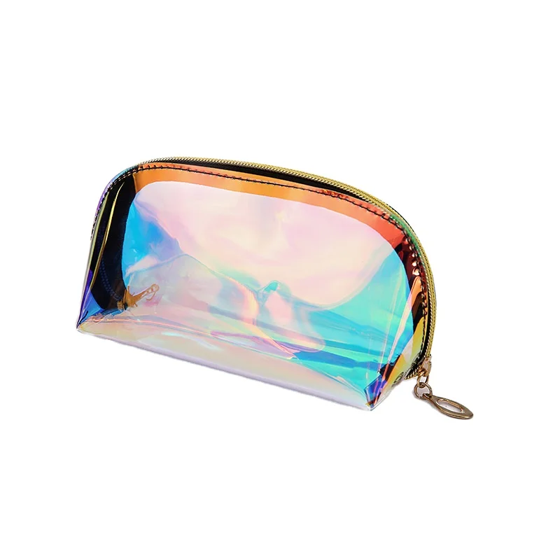 

Colorful Laser New TPU Waterproof Travel Plastic PVC Clear Cosmetic Bag Make Up Bag For Women, 1 color