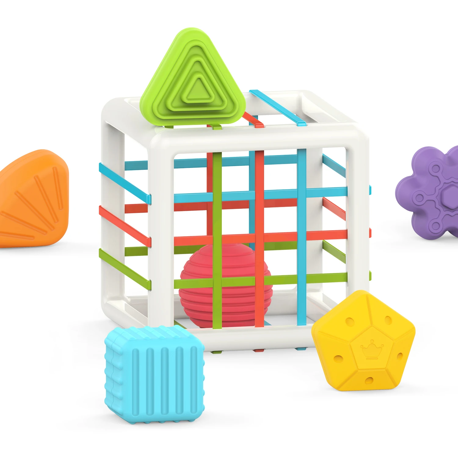 

Early Development Sorting Games Montessori Learning Activity Sensory Toys Shape Sorter for Fine Motor Skills