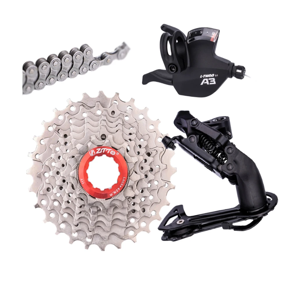 

ZTTO Bicycle Parts Cycling Cassette Freewheel Groupset With 8 Speed Shifter Derailleur Chain Cassette Bike Groupset