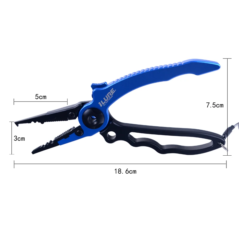 

fish pliers aluminum fishing lip grip fishing pliers lip grip, Blue, red,green