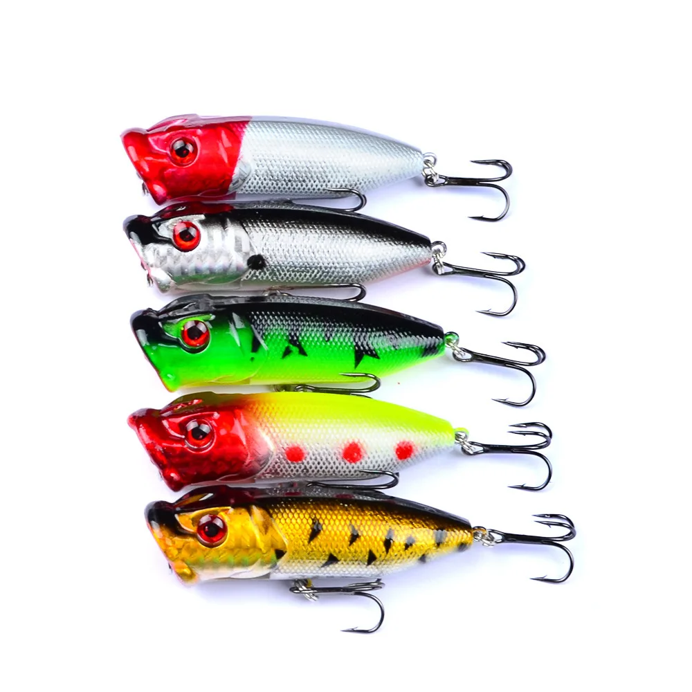 

Sea Fishing Popper Hard Bait Wobbler Fishing Lure 73mm/11g 6# Hook Isca Artificial Floating Trailer Ocean Fishing Bionic Tackle