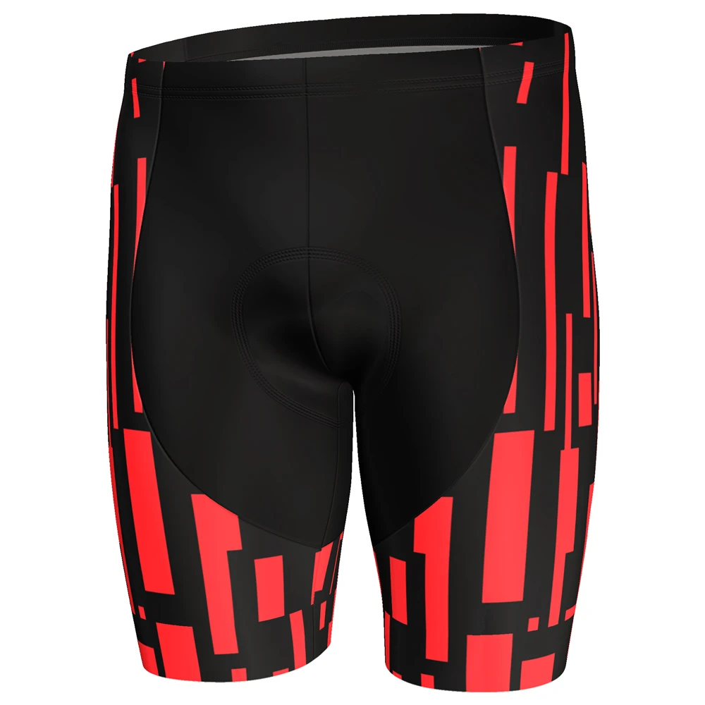

HIRBGOD TYZ084-06 Red Stripe Shorts Pants Men's Cycling Shorts Pants Comfortable Cycling Shorts Pants Plus Size Cycling Wear