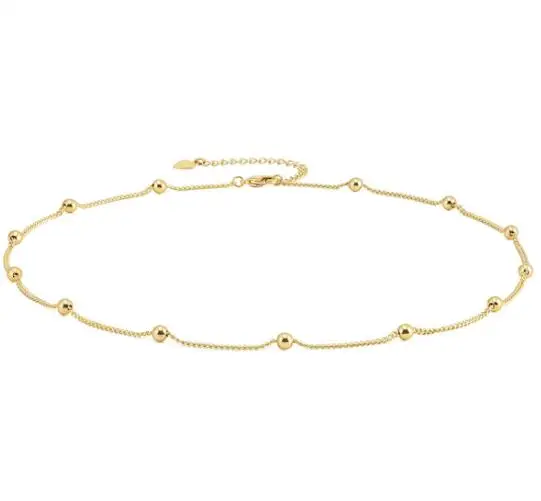 

Chain Neck Chain Necklace Lava Bead Fashion Circle Necklace for Women