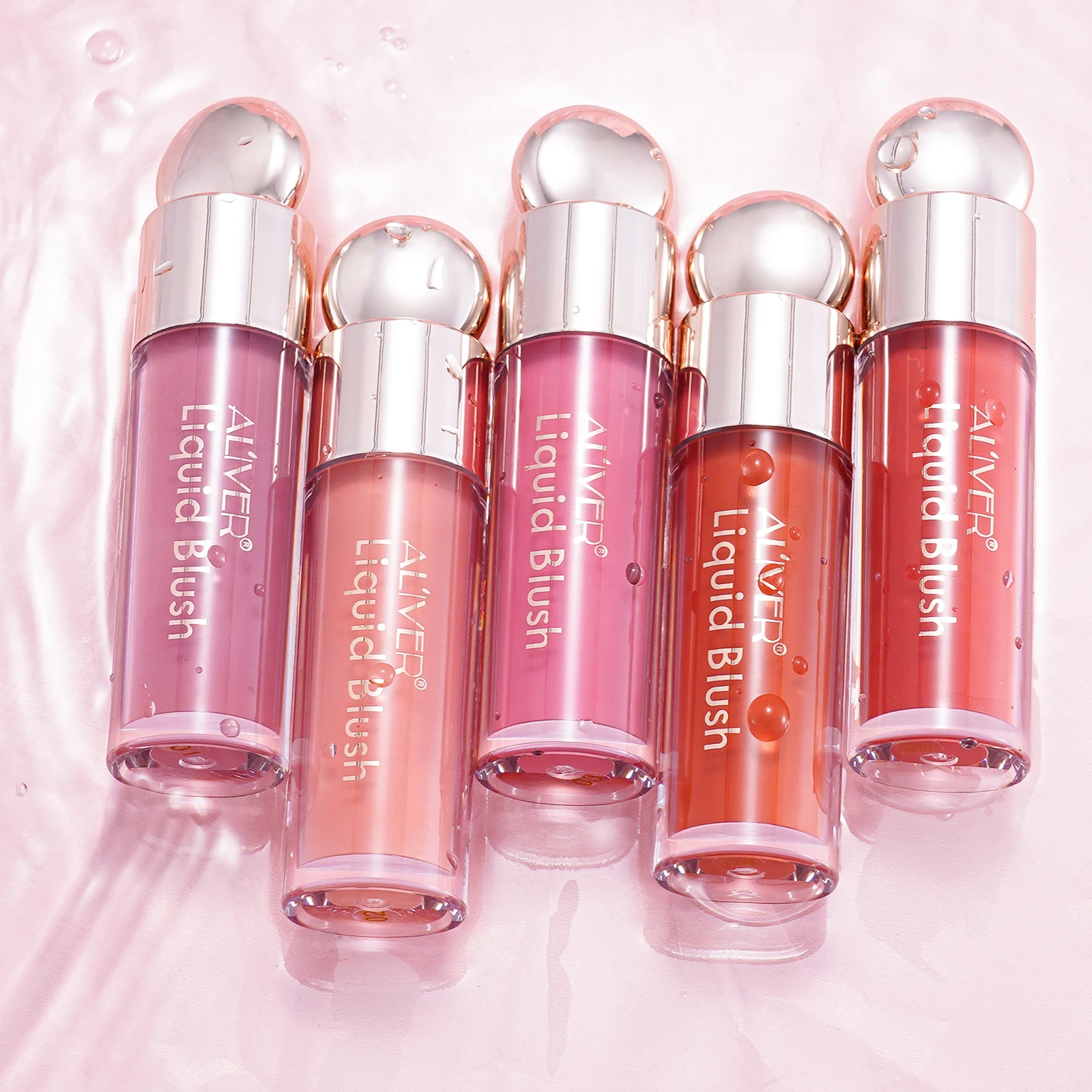 

Aliver Best Sale Pink Stuff Makeup Blush 5 Color Long Lasting Rare Beauty Liquid Blush Cream For Cheeks
