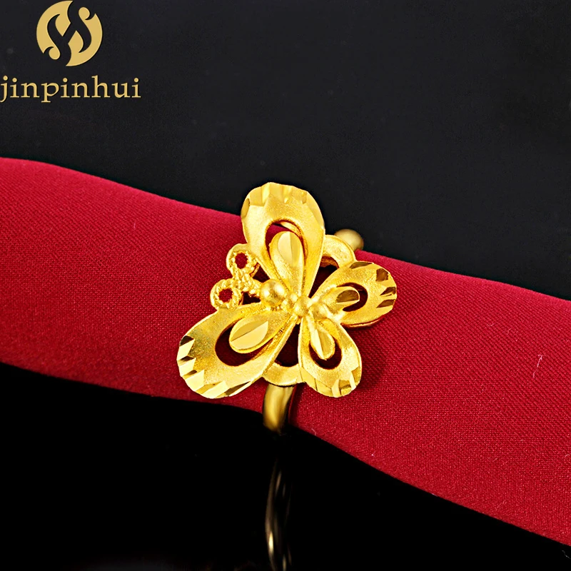 

Jinpinhui jewelry Vietnam 24k gold - plated butterfly ring wholesale