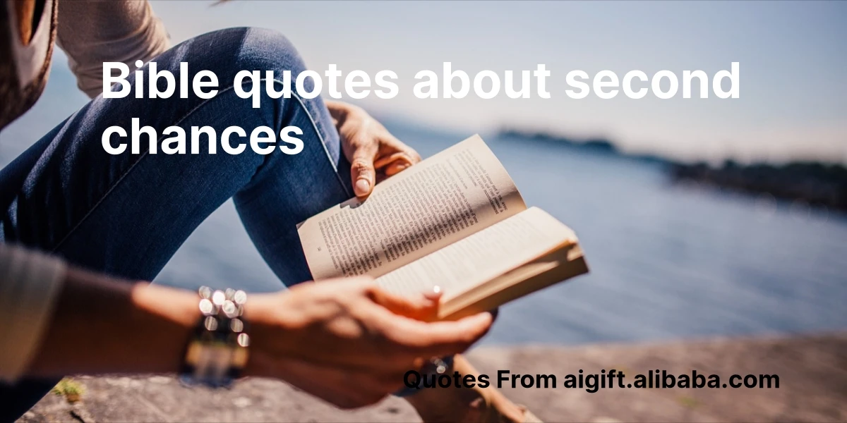 bible quotes about second chances