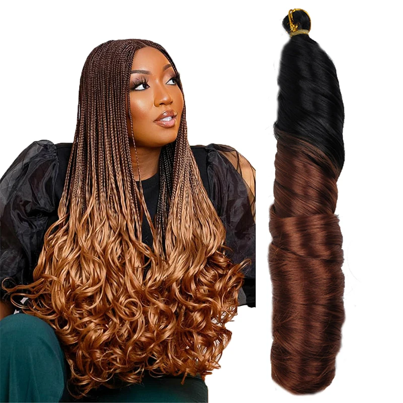 

150g 20inch 22inch 24inch PonyStyle Crochet Braid Attachments Braids Spiral French Curls Extension Synthetic Curly Braiding Hair