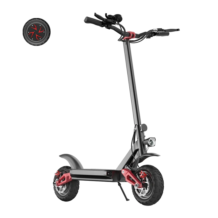 

Electric Bike Scooter With 10Inch Off- Road Direct Damping Scooter With LED Light