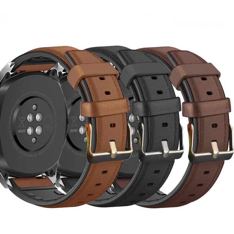 

Fashion Custom Silicone Leather Watch Strap For samsung Galaxy watch Active 2
