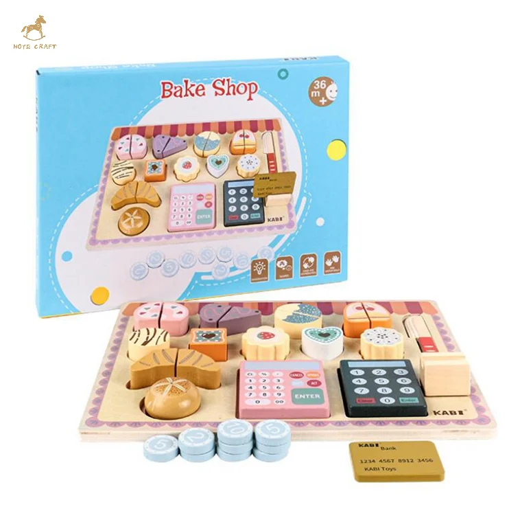 

wooden kitchen toy pretend party afternoon tea toy for girls