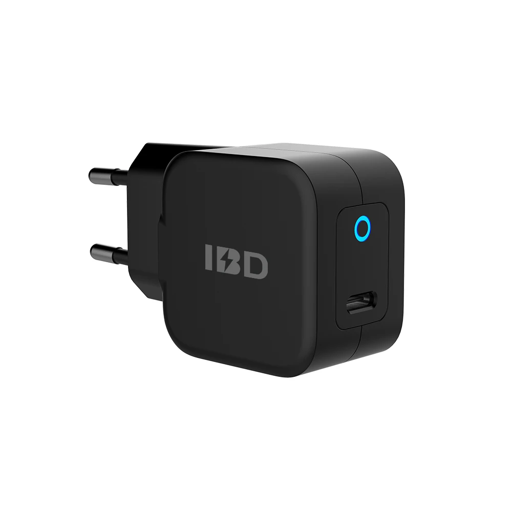 

Mobile wall adapter quick charge with ledt light EU Plug mobile phone charger