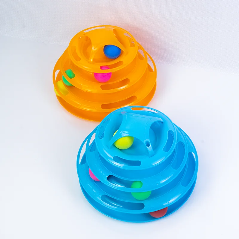 

Pet Products Activity Toy Foldable Plastic 4 Layers Toys Tunnel Tower, As picture