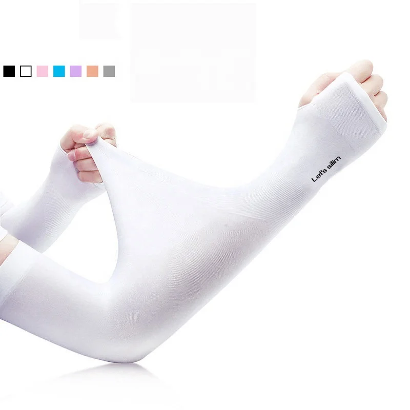 

Seamless UV Protective Cooling Arm Sleeves With Thumb Holes