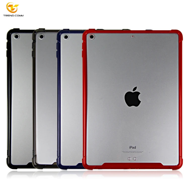 

TPU PC Back Cover Transparent Shockproof Waterproof Case for iPad Pro 9.7 inch, Black, blue,pink, red, white