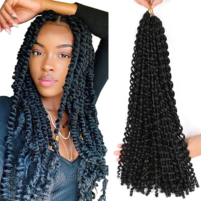 

Quality Guarantee Easy To Braid Cheap Passion Twist Price Crochet Braiding Hair Bulk In Packets 18Inch Braids Hair Extensions