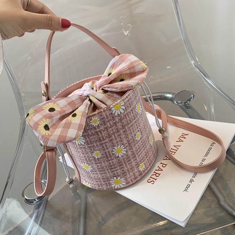 

XP1544 Summer small bag 2020 new trendy bucket bag celebrity fashion single shoulder handbags