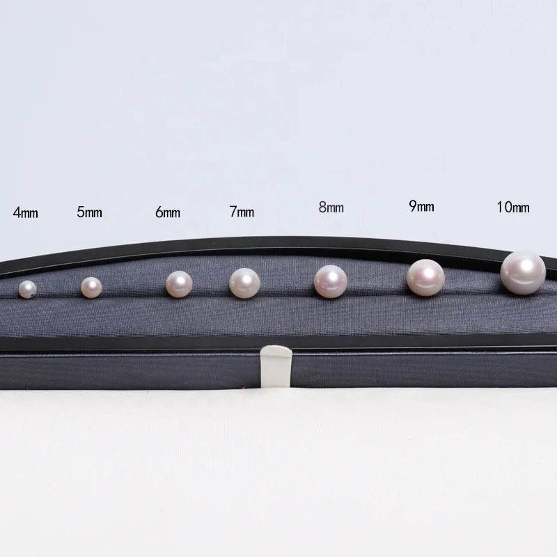 

Factory direct wholesale price 2-11mm natural freshwater pearl 3a grade loose round half holes pearls manufacturer