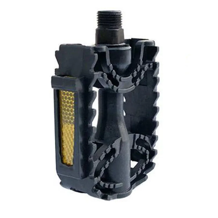 

Reflective Light Anti Skid Aluminium Alloy Children Bicycle Pedal Bicycle Accessories, Black