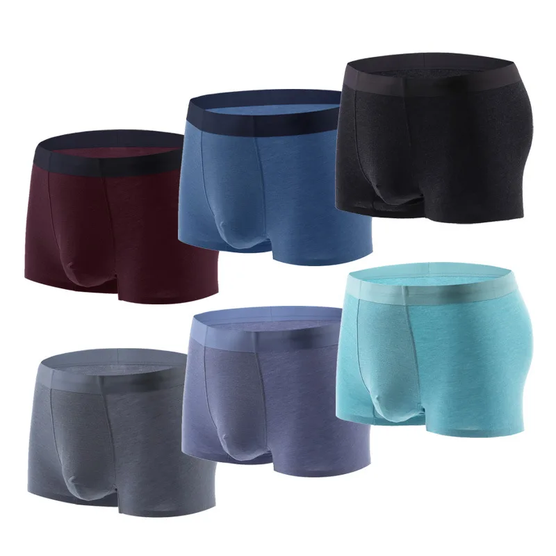 

Custom seamless breathable pure cotton underwear boxer shorts for men