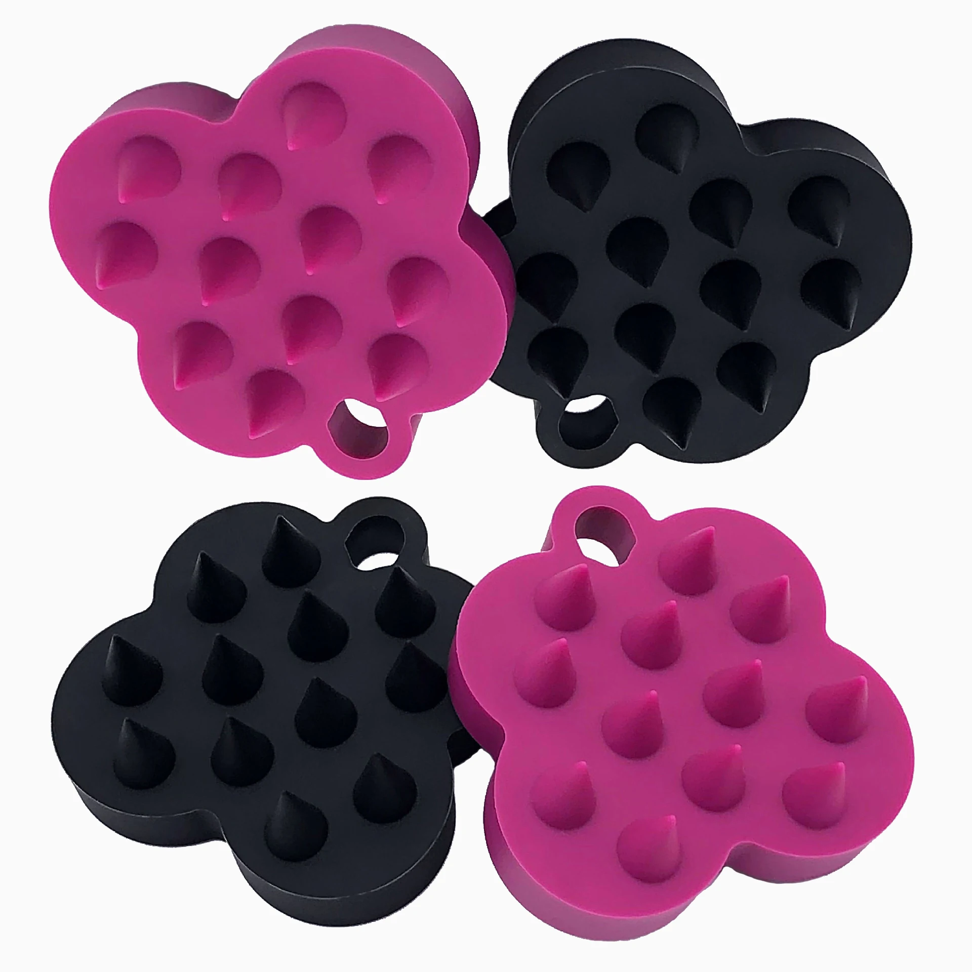 

Private Logo Butterfly soft silicon Scalp Massager, pink and black cute shampoo brush for cleaning hair, White,blue,pink,gree.