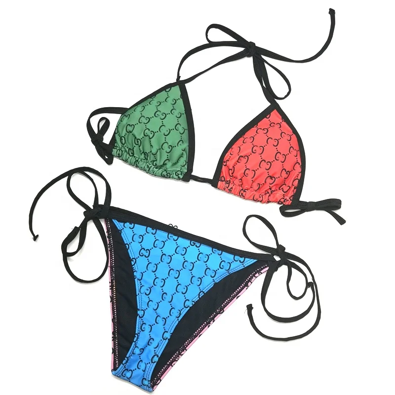 

New arrival multi-color sexy women's swimsuit European and American plain polyamide fabric bikini women's one-piece swimsuit