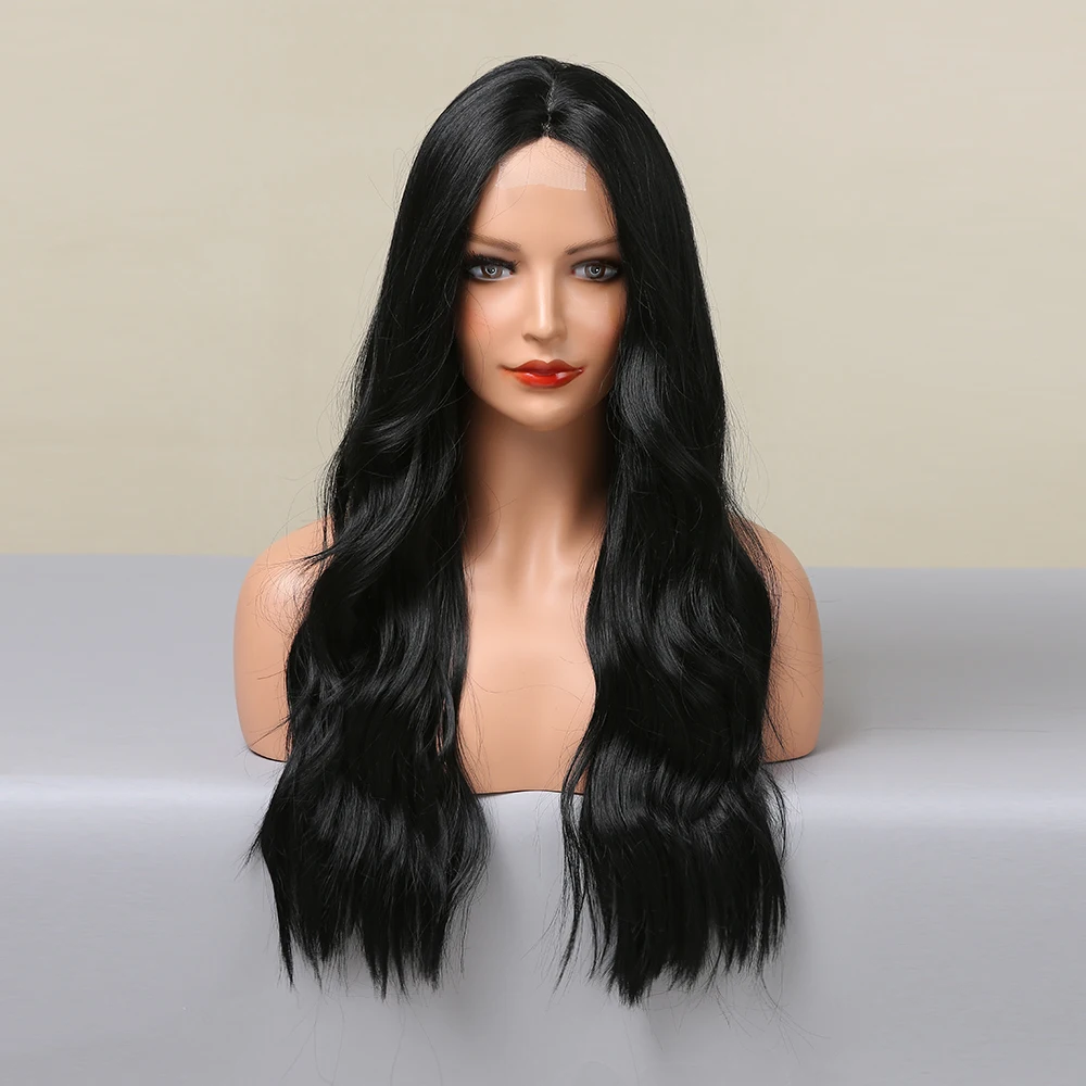 

BVR Perruque Naturel Hair Lace Front Wigs Custom Heat Resistant Fiber Hair For Black Women Middle Part Wigs