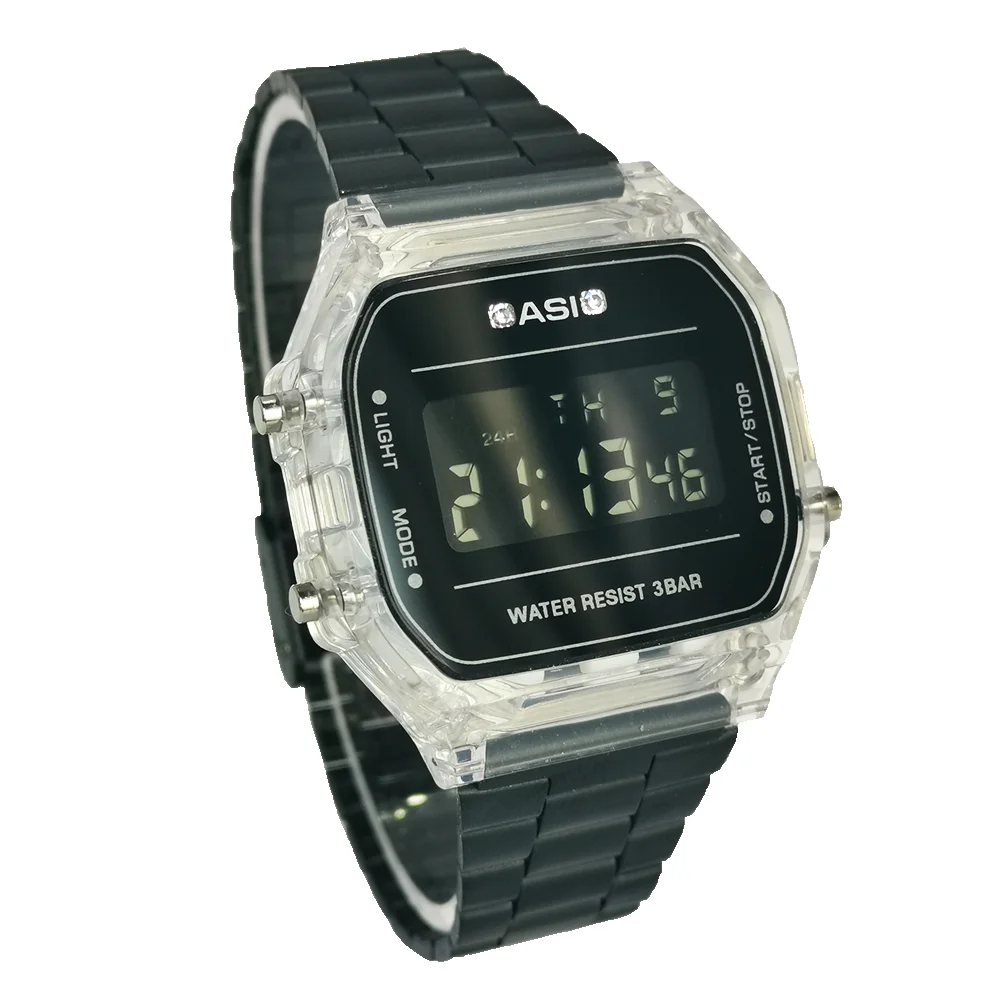 

168 Unisex Digital Watch Custom Logo Digital Watch Minimalist Classic Digital Watch