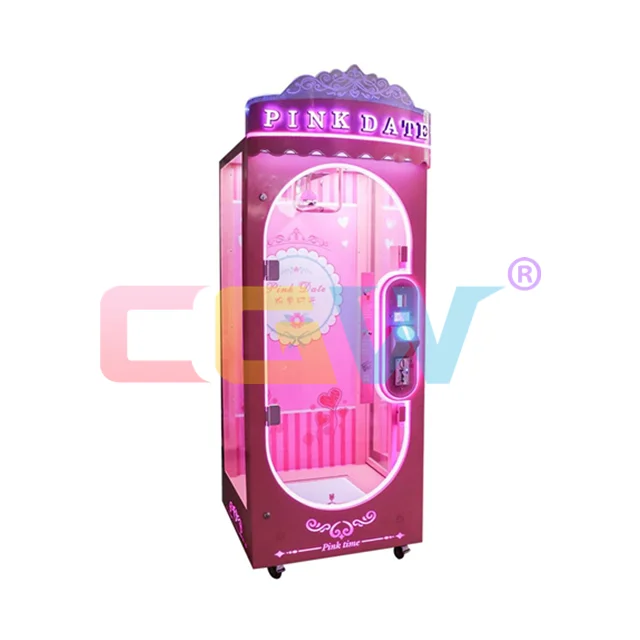 

CGW Coin Operated Arcade Catch Toy Crane Claw Kids Vending Game Machine Price, Red,yellow,blue casing,led on sides