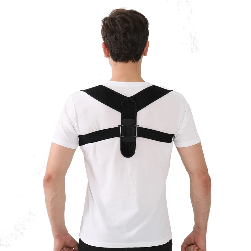 

Custom-designed male and female back support posture corrector, Black