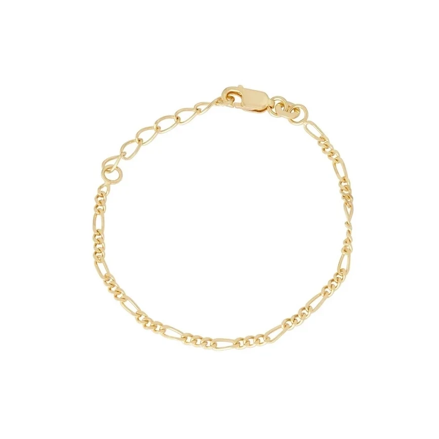 

Gold Plated 925 Sterling Silver Bracelet Adjustable Chunky Chain Link Bracelet Jewelry For Women