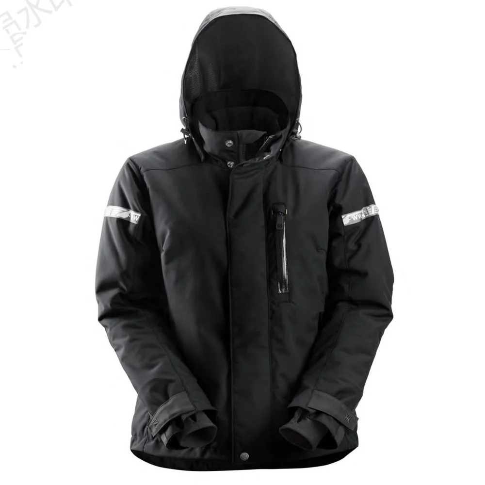 

High Quality Latest Design Custom Black Outdoor Security Windbreaker Waterproof Soft Shell Jacket