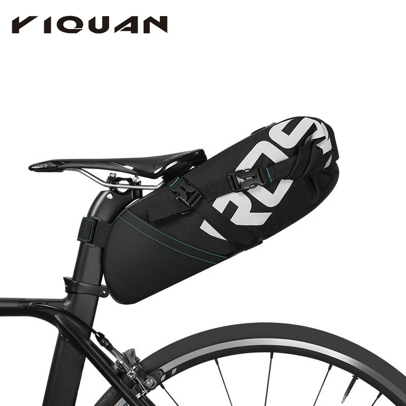 

high quality large capacity outdoor cycling travel bicycle saddle bag, Black