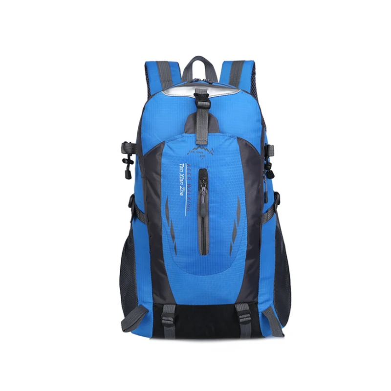 Outdoor Climbing Bag Colorful Solid Color Backpack 40L Large Capacity Hiking Bag Hiking Travel Camping Backpack