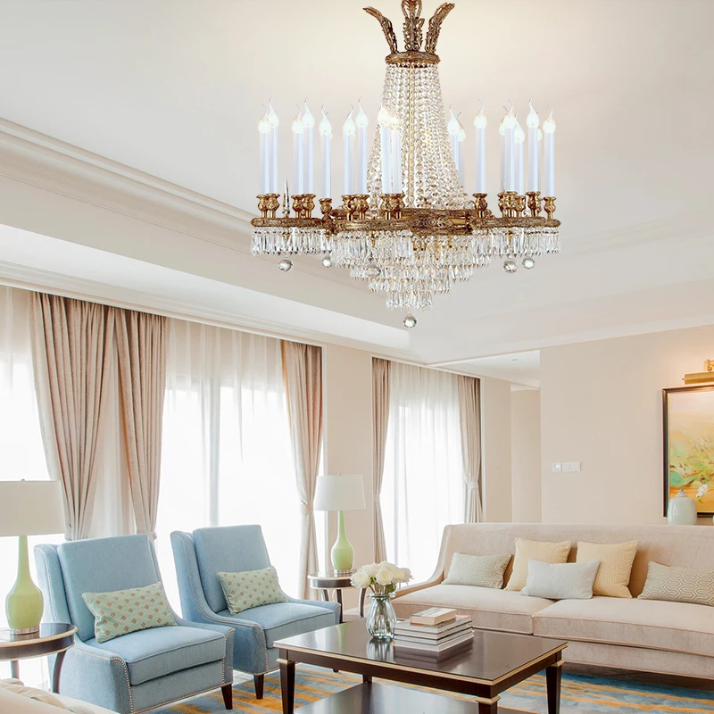 lost wax brass chandelier luxury