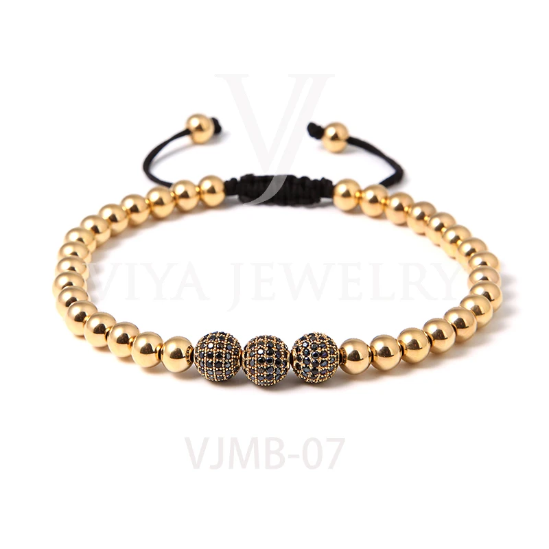 

Viya Jewelry DHL Free Shipping Fashion Handmade 316L Stainless Steel Beads Bracelet For Christmas Gift