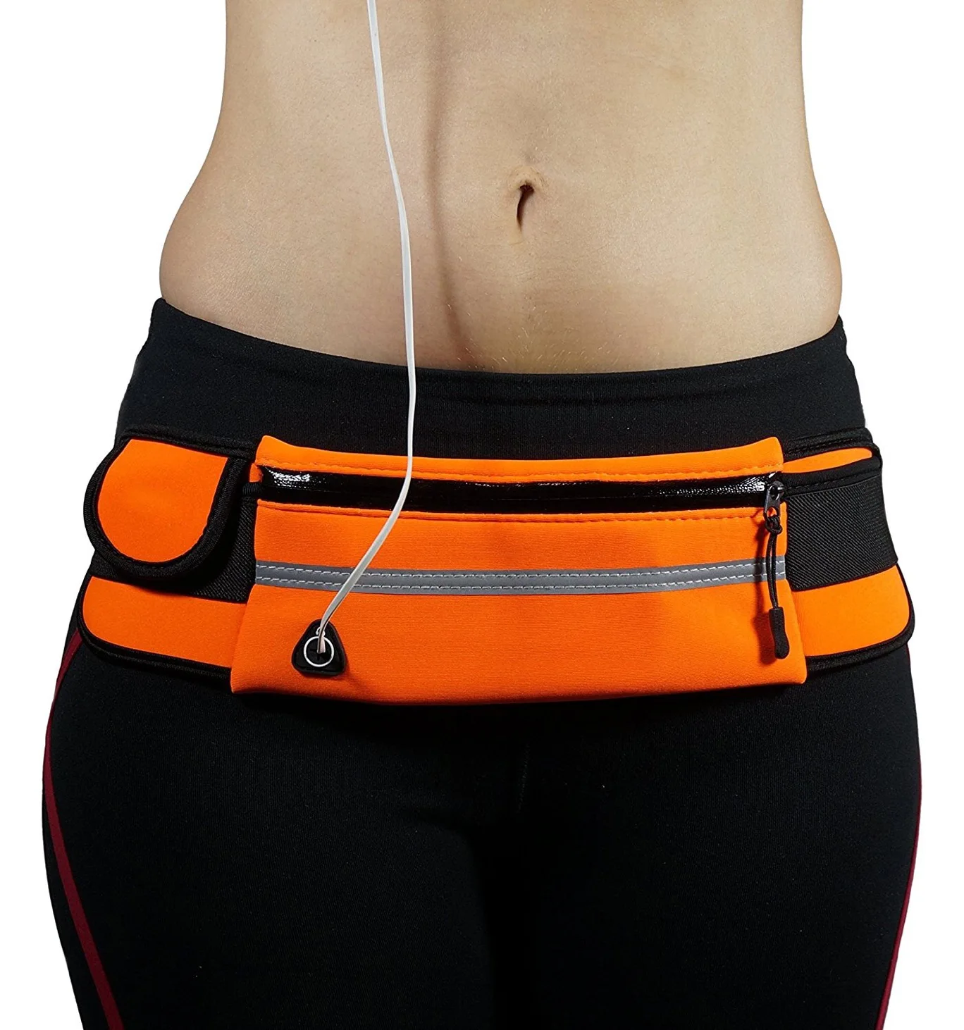 

Factory Price Neoprene Waterproof Fitness Fanny Pack Elastic Running Hiking Belt Sports Waist Bag With Bottle Holder, Blue,green,red,orange, black