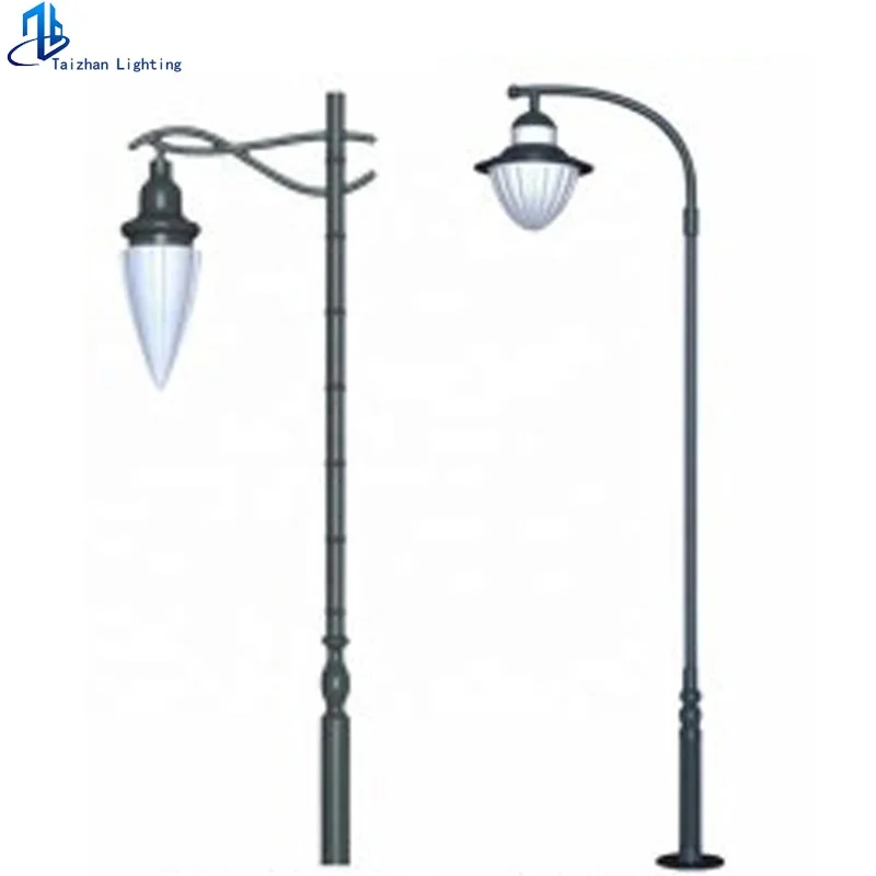 Outdoor Decorative Antique Cast Iron Street Light Poles Garden Lights Led Lighting Fixtures 4697