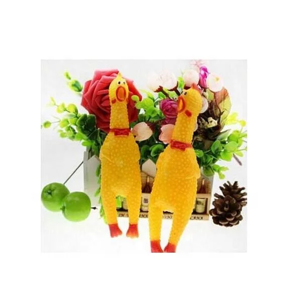 Wholesale Cheap Funny Squeaky Shrilling Plastic Chicken Toy