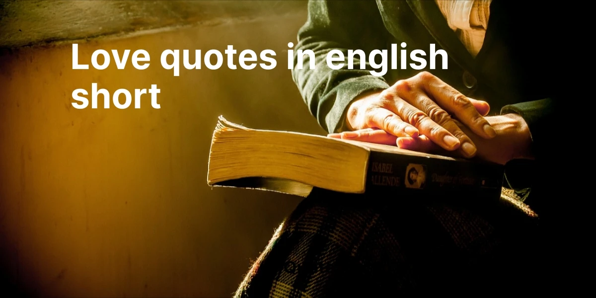 love quotes in english short