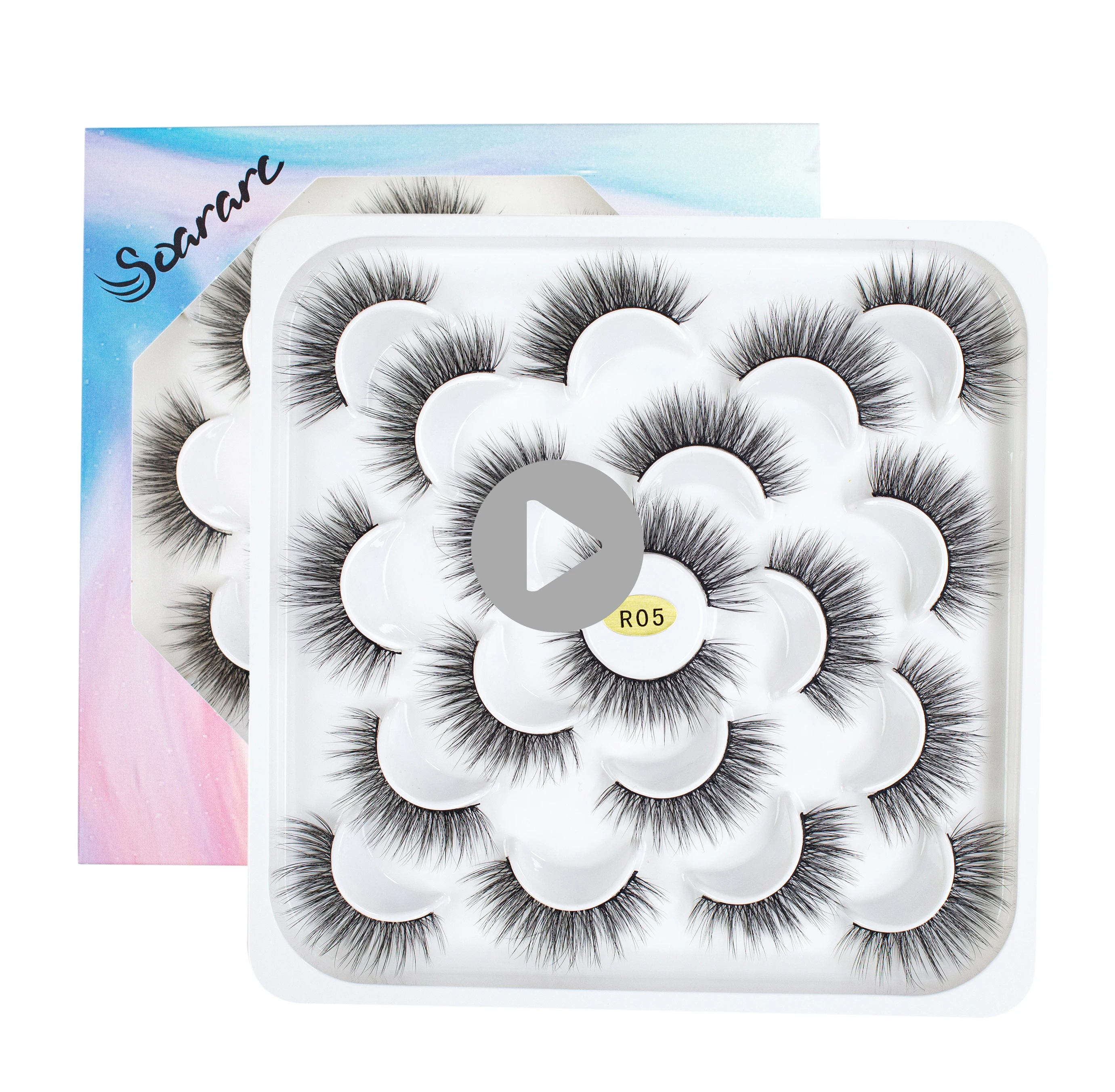 

Eyelashes Mink Eyelashes Thick Natural Long False Eyelashes 3D Mink Lashes High Volume Soft Dramatic Eye Lashes Makeup, Black