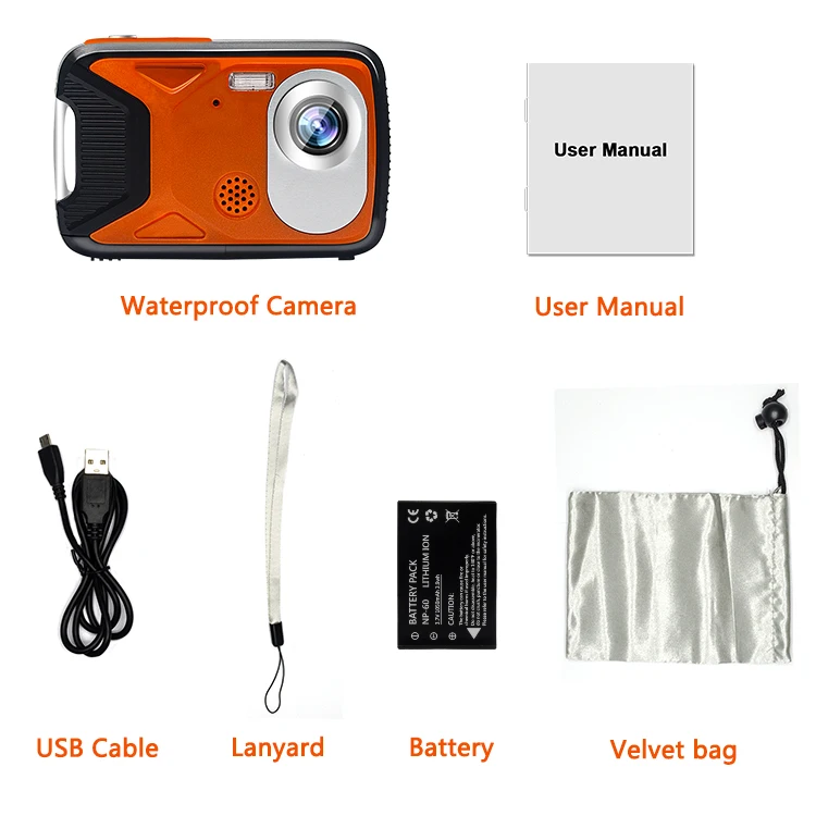 Super quality portable 1080p digital waterproof action video camera
