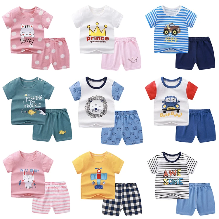 

China outfits 100% organic cotton boys tshirt boy clothes summer kids sets, As picture