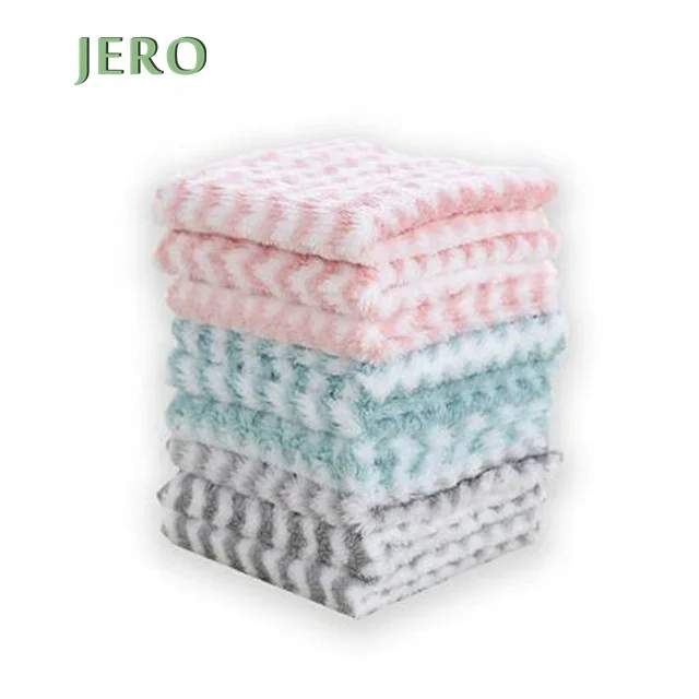 

25*25 cm Non Stick Oil Absorbent Thicker Cloth Cleaning Micro Fiber Table Home Microfiber Towels For Kitchen, Green,pink,blue